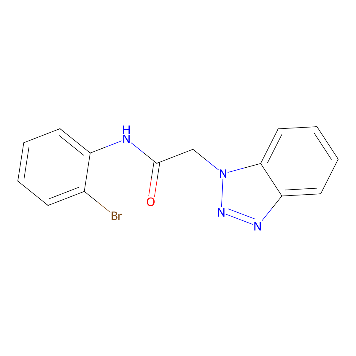2-(1H-1,2,3-benzotriazol-1-yl)-N-(2-bromophenyl)acetamide molecular structure, CAS 380349-61-1