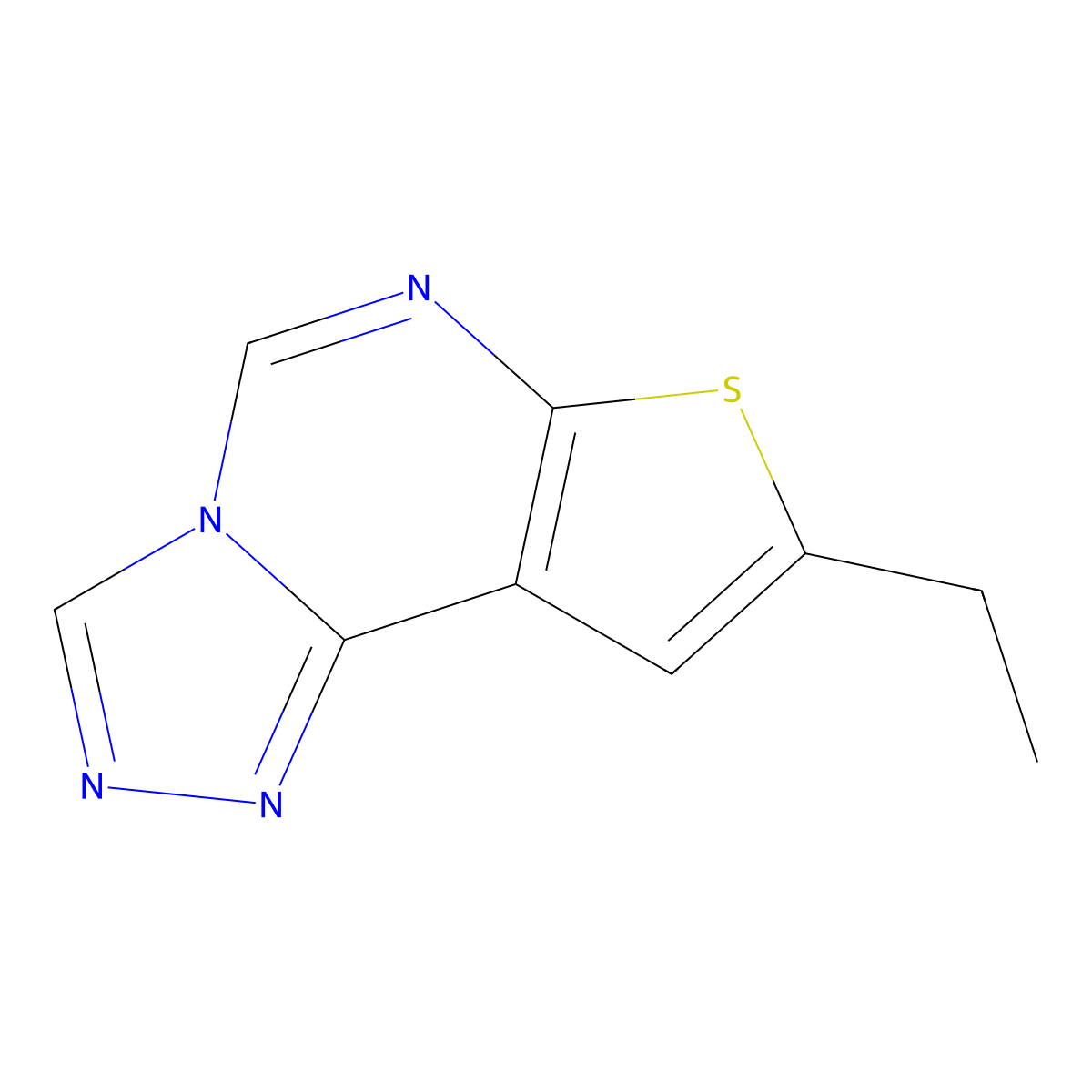 8-Ethylthieno[3,2-e][1,2,4]triazolo[4,3-c]pyrimidine molecular structure, CAS 380352-31-8
