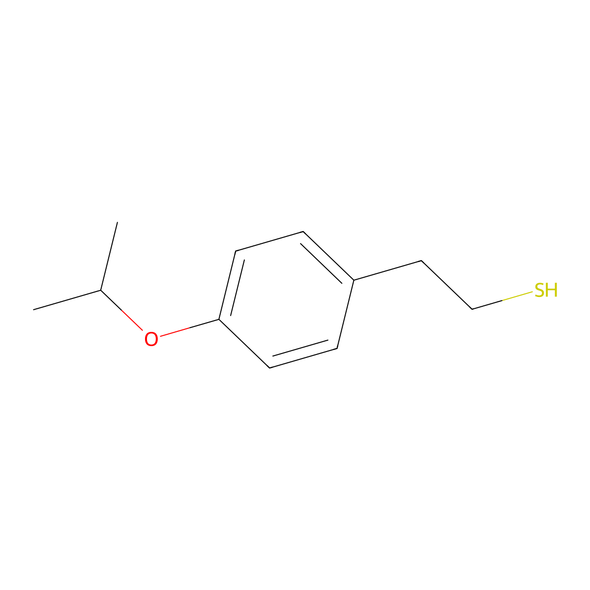 2-(4-Isopropoxyphenyl)ethane-1-thiol molecular structure, CAS 380375-80-4