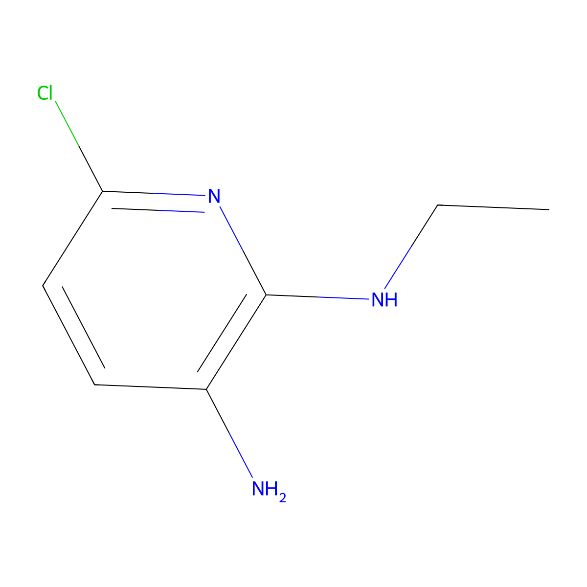 6-Chloro-2-N-ethylpyridine-2,3-diamine molecular structure, CAS 380378-92-7