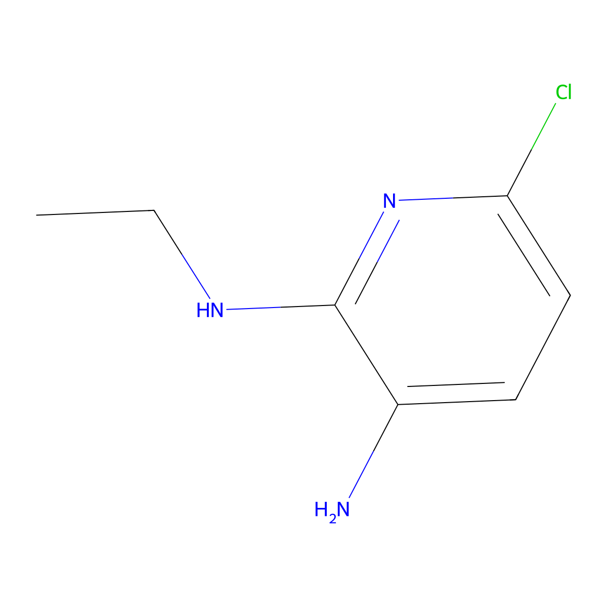 6-Chloro-2-N-ethylpyridine-2,3-diamine molecular structure, CAS 380378-92-7