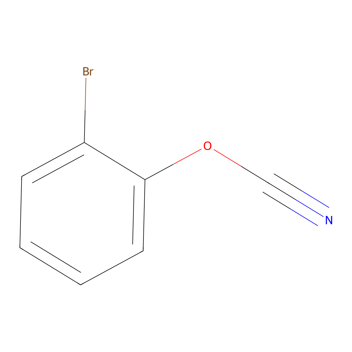 2-Bromophenyl cyanate molecular structure, CAS 38038-18-5