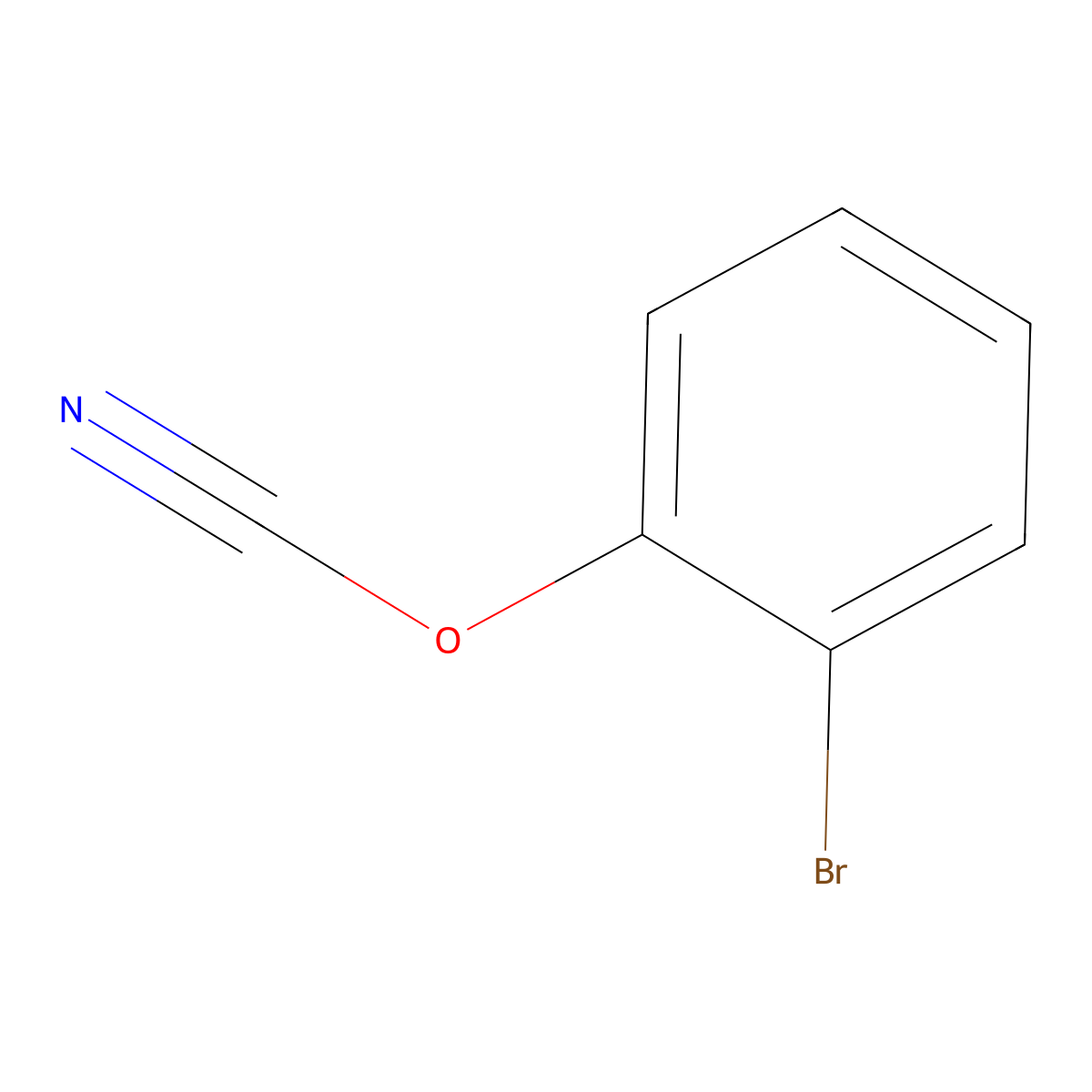 2-Bromophenyl cyanate molecular structure, CAS 38038-18-5