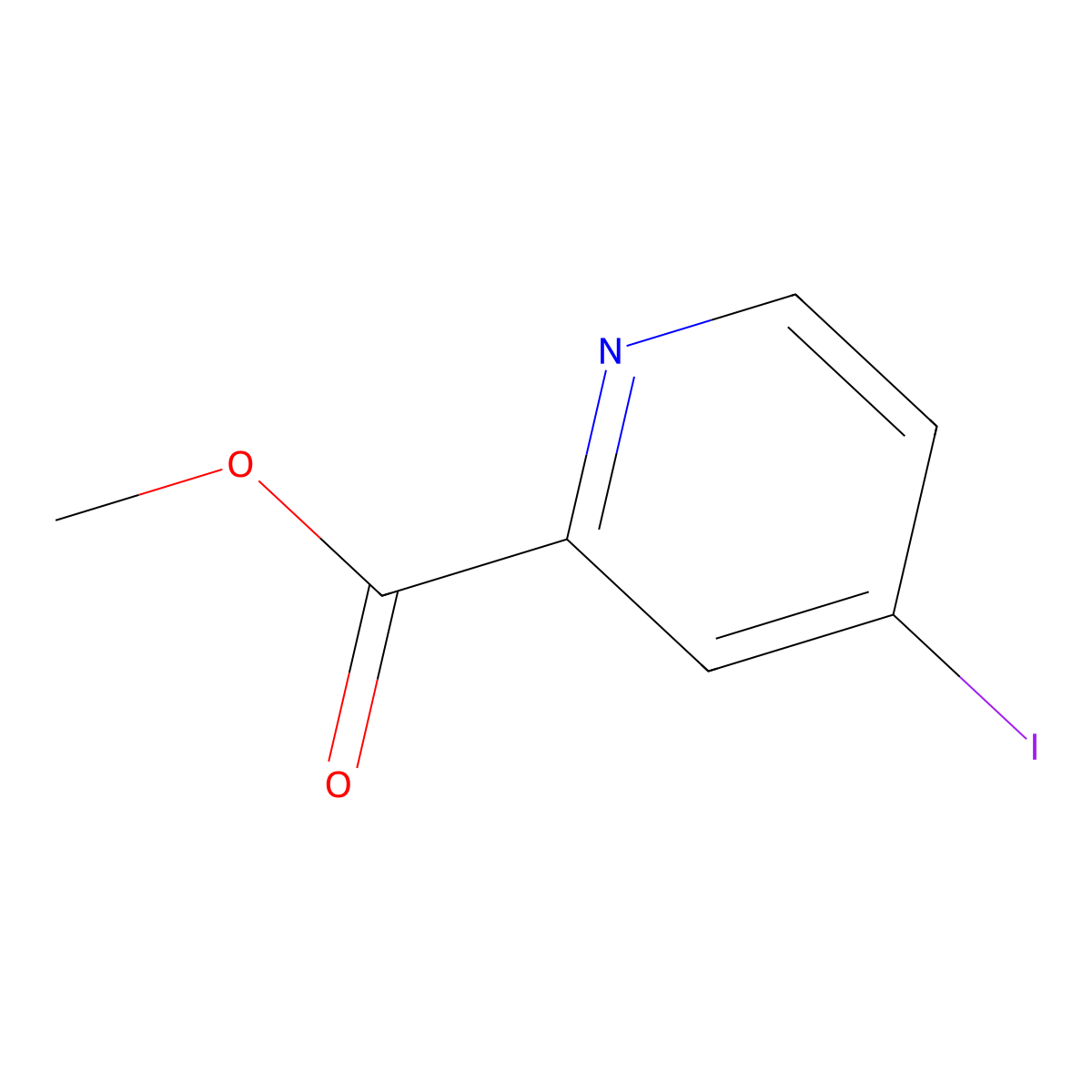 Methyl 4-iodopicolinate molecular structure, CAS 380381-28-2