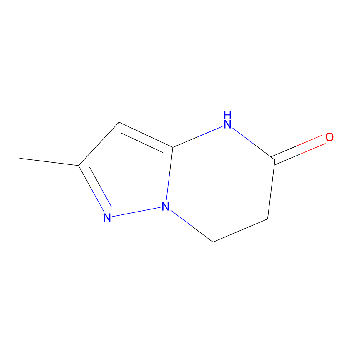 2-methyl-4H,5H,6H,7H-pyrazolo[1,5-a]pyrimidin-5-one molecular structure, CAS 380391-51-5