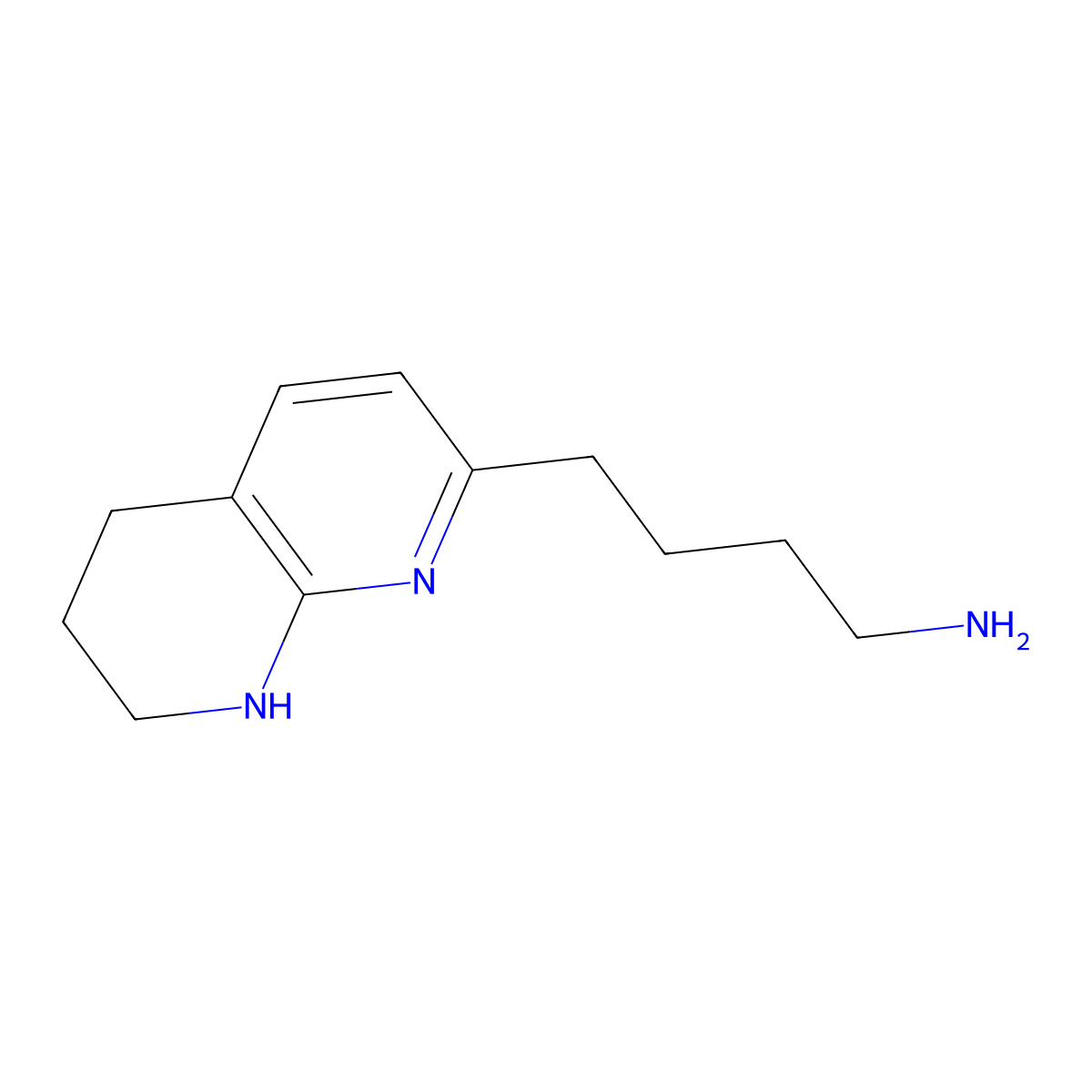 5,6,7,8-Tetrahydro-1,8-naphthyridin-2-butylamine molecular structure, CAS 380394-88-7