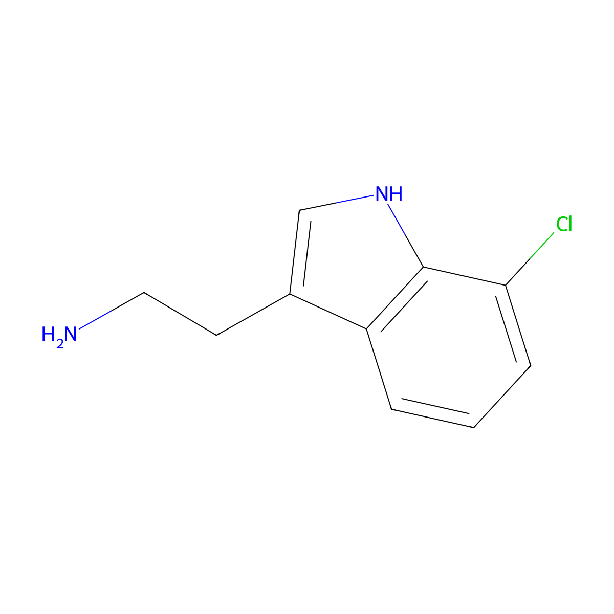 1H-Indole-3-ethanamine, 7-chloro- molecular structure, CAS 3804-16-8
