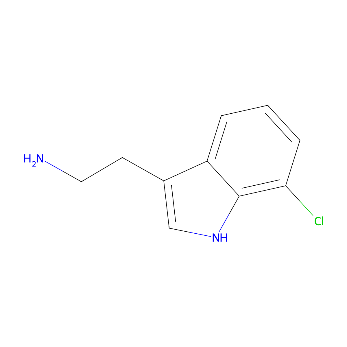 1H-Indole-3-ethanamine, 7-chloro- molecular structure, CAS 3804-16-8