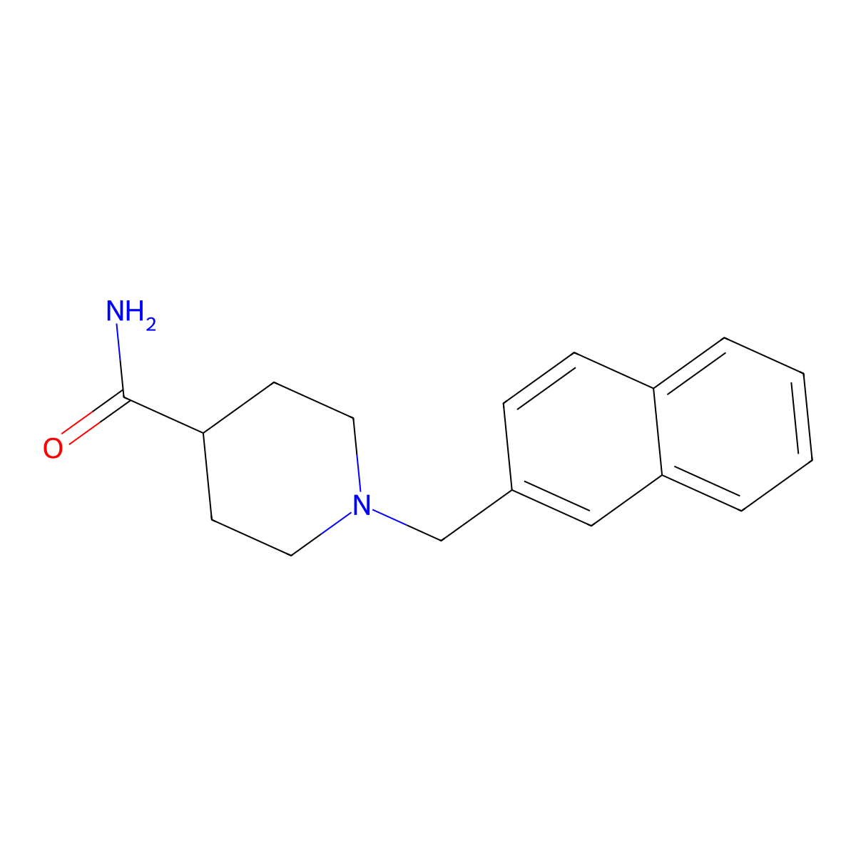 1-[(Naphthalen-2-yl)methyl]piperidine-4-carboxamide molecular structure, CAS 380424-21-5