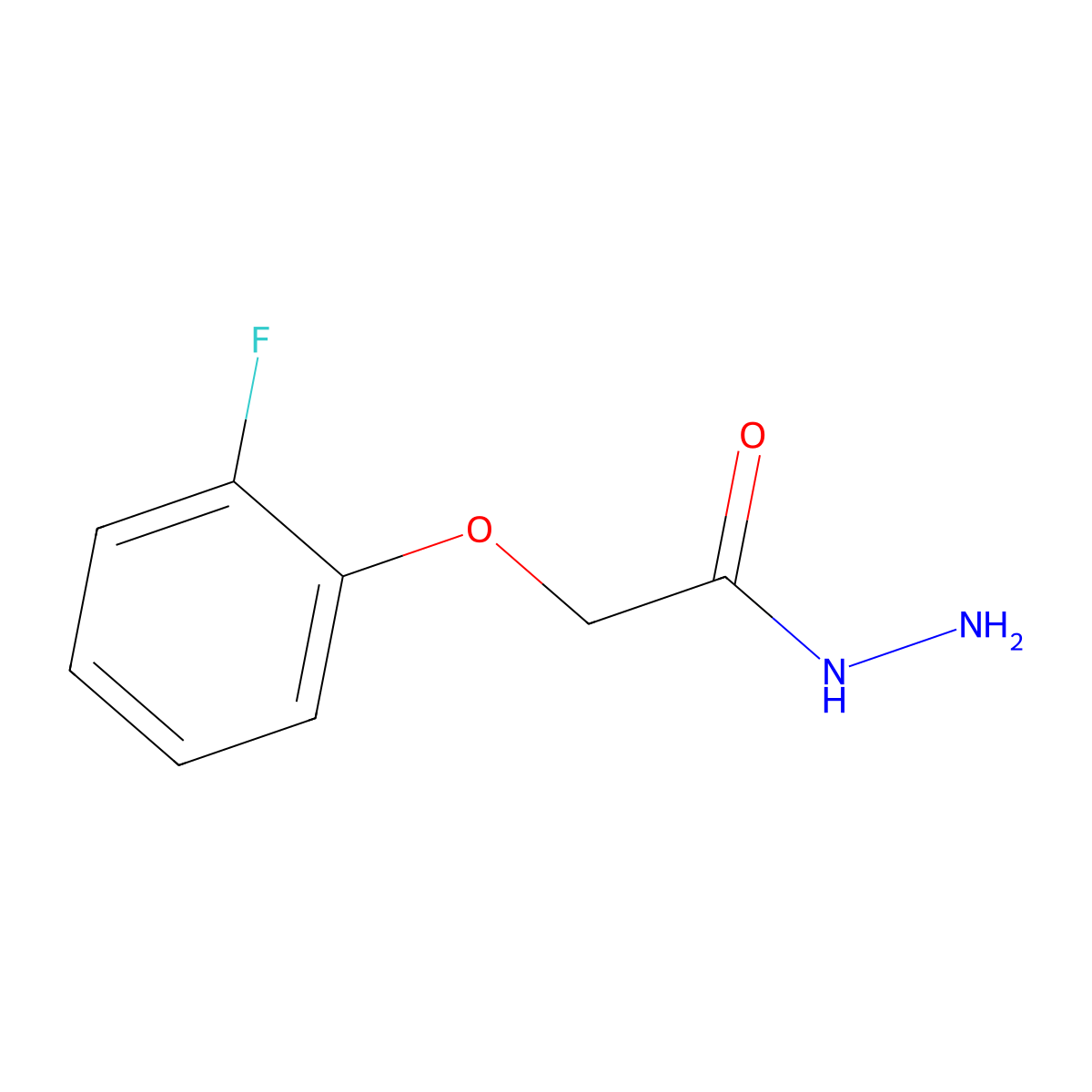 2-(2-Fluorophenoxy)acetohydrazide molecular structure, CAS 380426-61-9