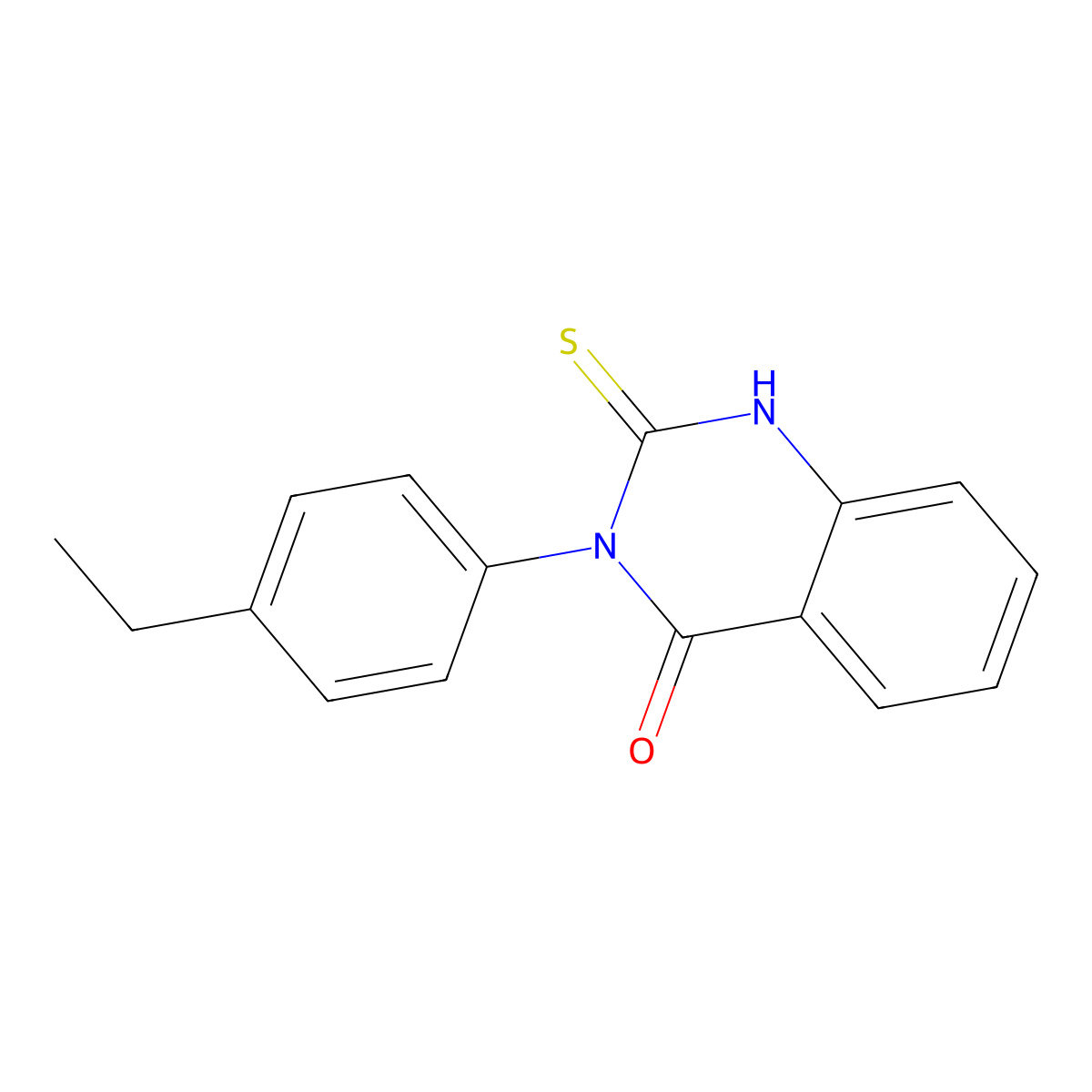 3-(4-Ethylphenyl)-2-sulfanyl-3,4-dihydroquinazolin-4-one molecular structure, CAS 380427-11-2