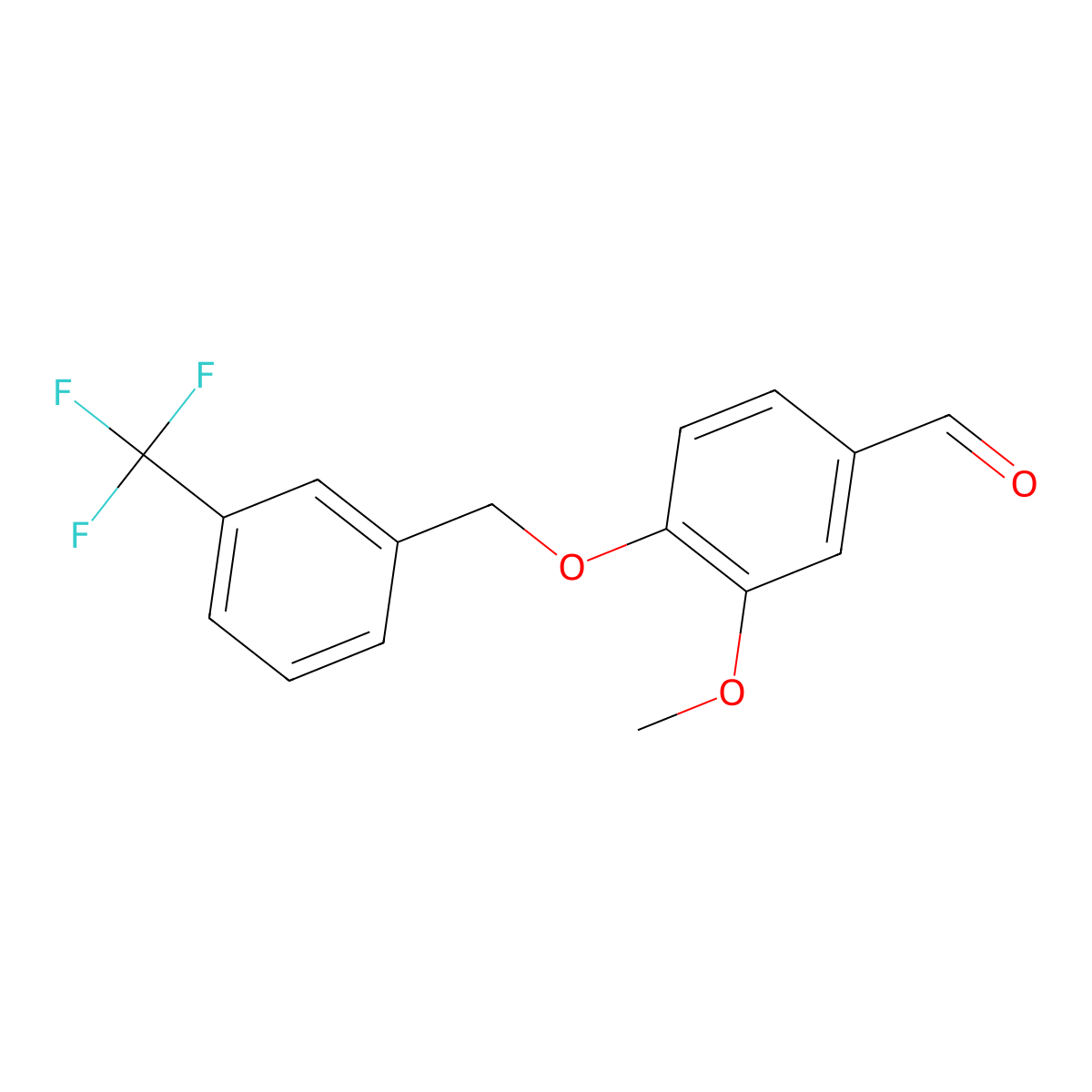 3-Methoxy-4-{[3-(trifluoromethyl)benzyl]oxy}benzaldehyde molecular structure, CAS 380427-19-0
