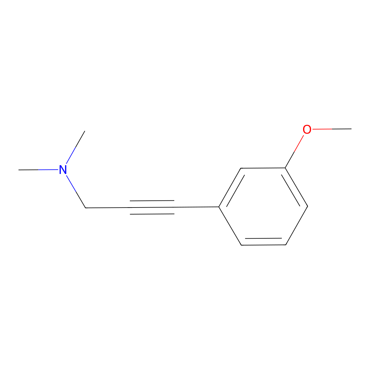 3-(3-Methoxyphenyl)-N,N-dimethylprop-2-yn-1-amine molecular structure, CAS 380429-15-2