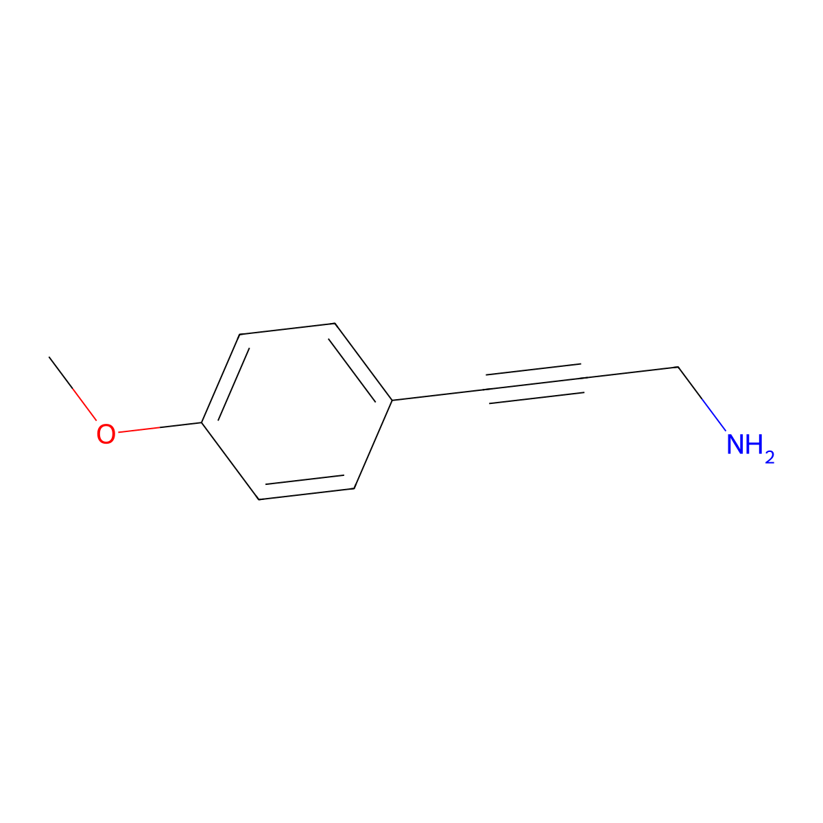 3-(4-Methoxyphenyl)prop-2-YN-1-amine molecular structure, CAS 380429-17-4