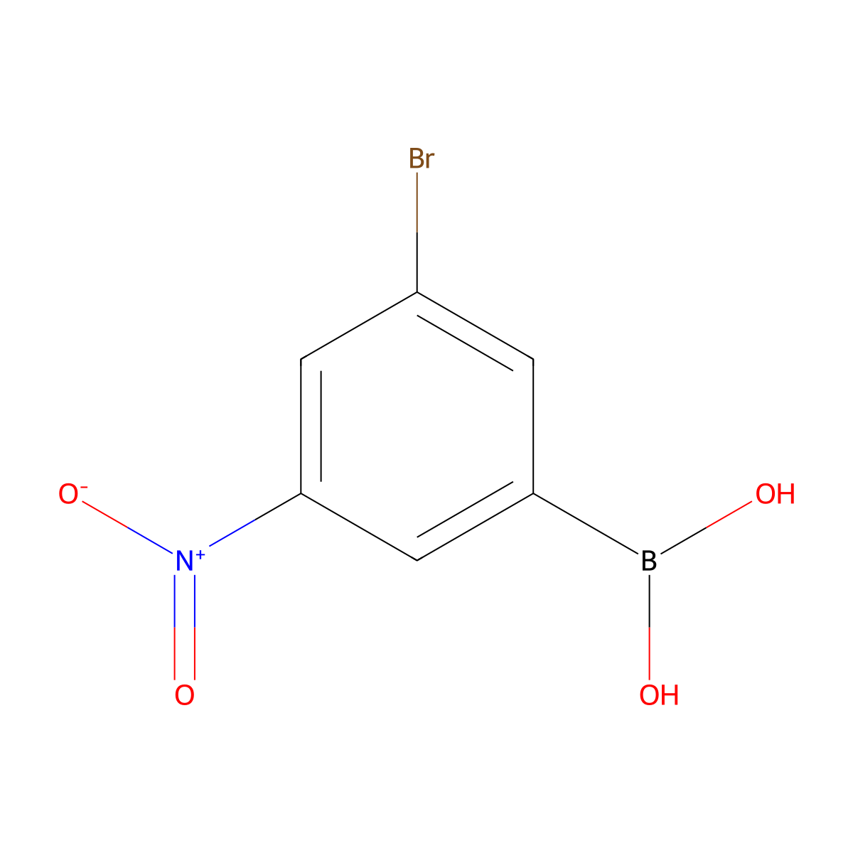 (3-Bromo-5-nitrophenyl)boronic acid molecular structure, CAS 380430-48-8