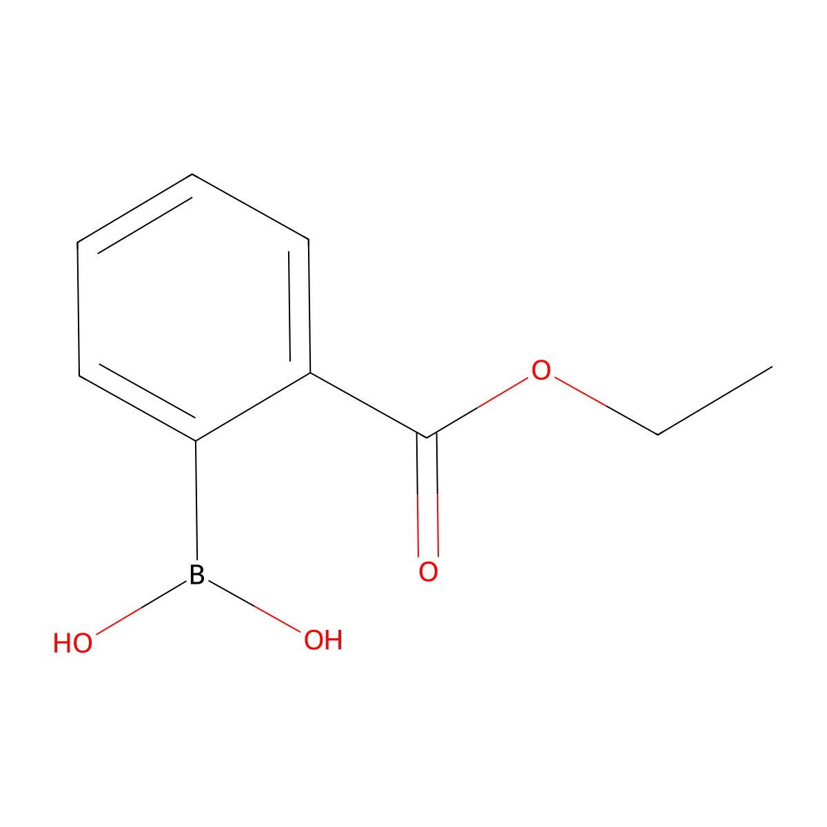 2-(Ethoxycarbonyl)phenylboronic Acid (contains varying amounts of Anhydride) molecular structure, CAS 380430-53-5