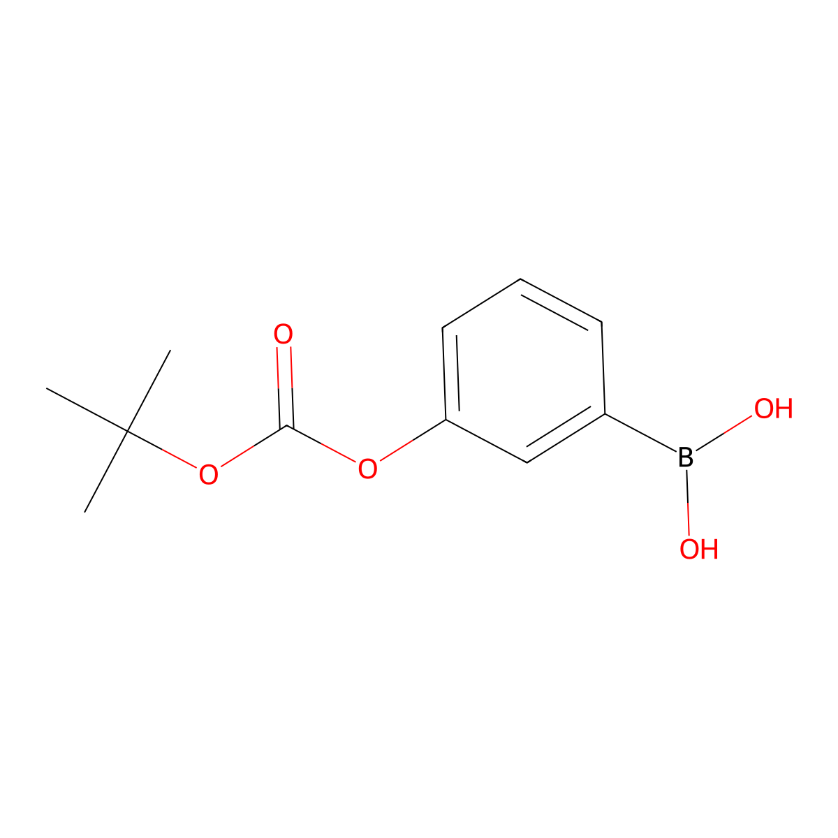 (3-((tert-Butoxycarbonyl)oxy)phenyl)boronic acid molecular structure, CAS 380430-69-3