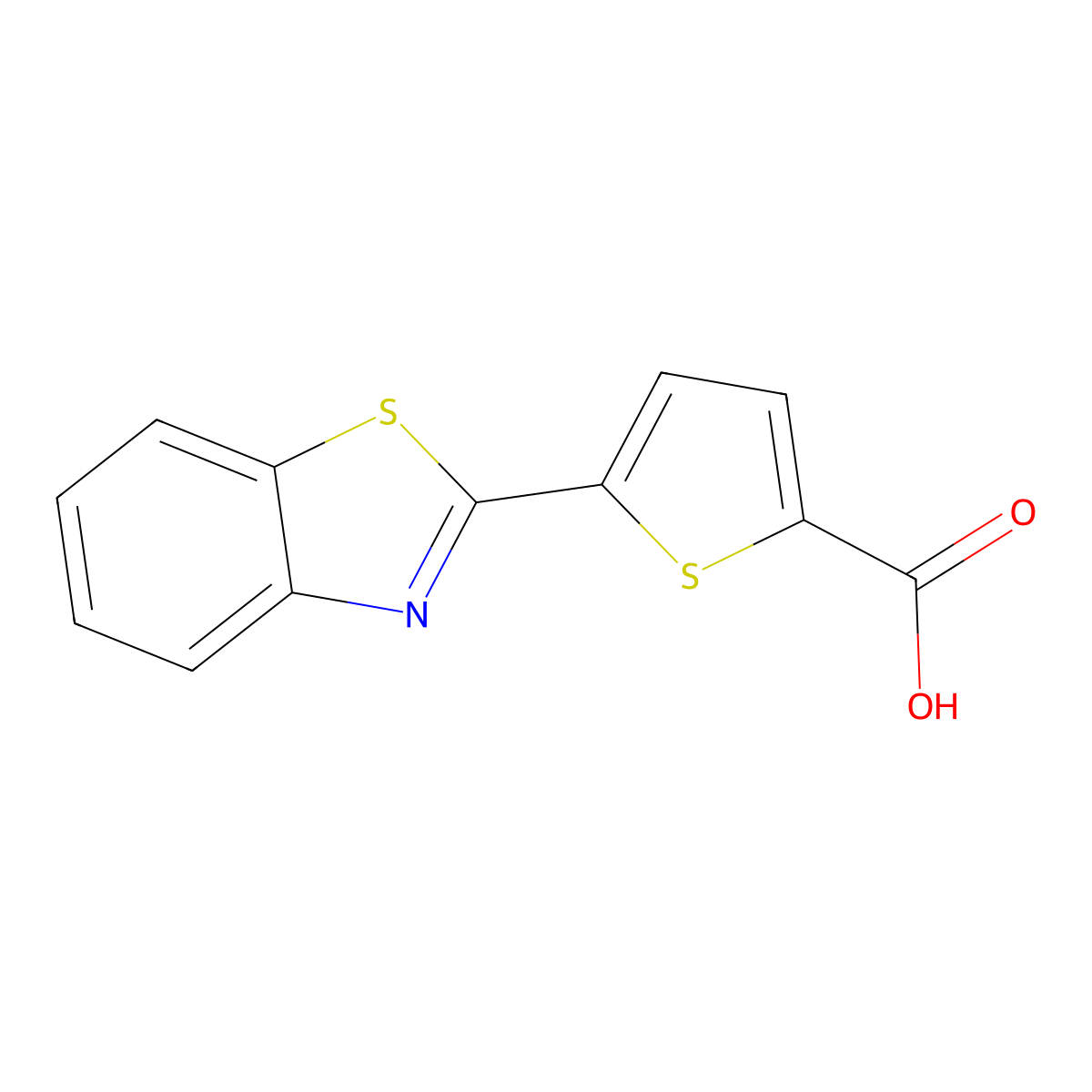 5-(1,3-Benzothiazol-2-yl)thiophene-2-carboxylic acid molecular structure, CAS 380431-21-0