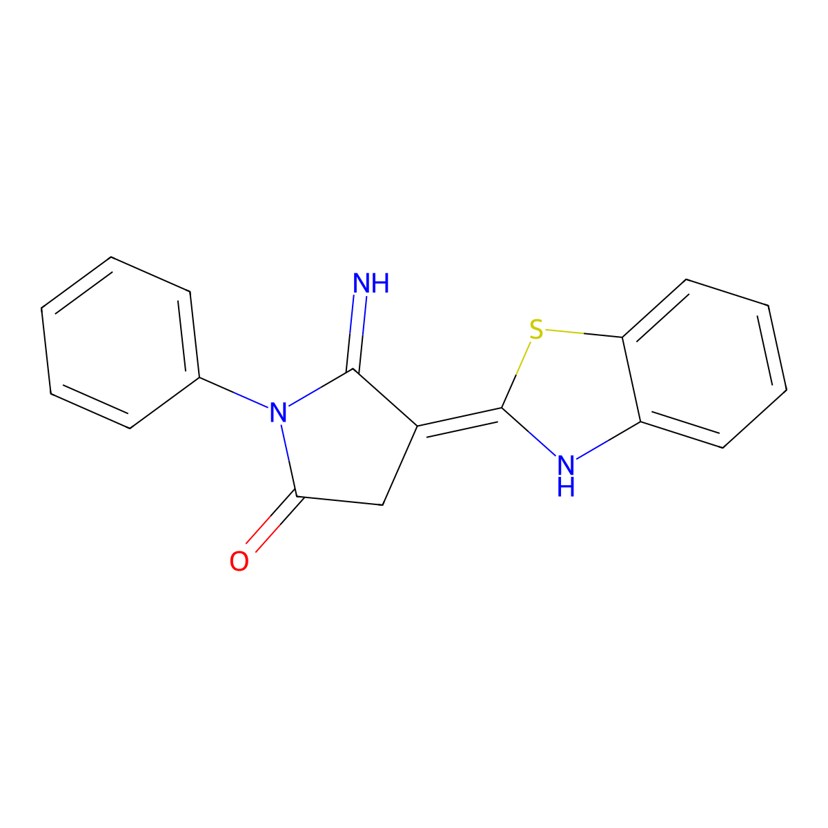 5-Amino-4-benzothiazol-2-yl-1-phenyl-1,3-dihydro-pyrrol-2-one molecular structure, CAS 380431-31-2