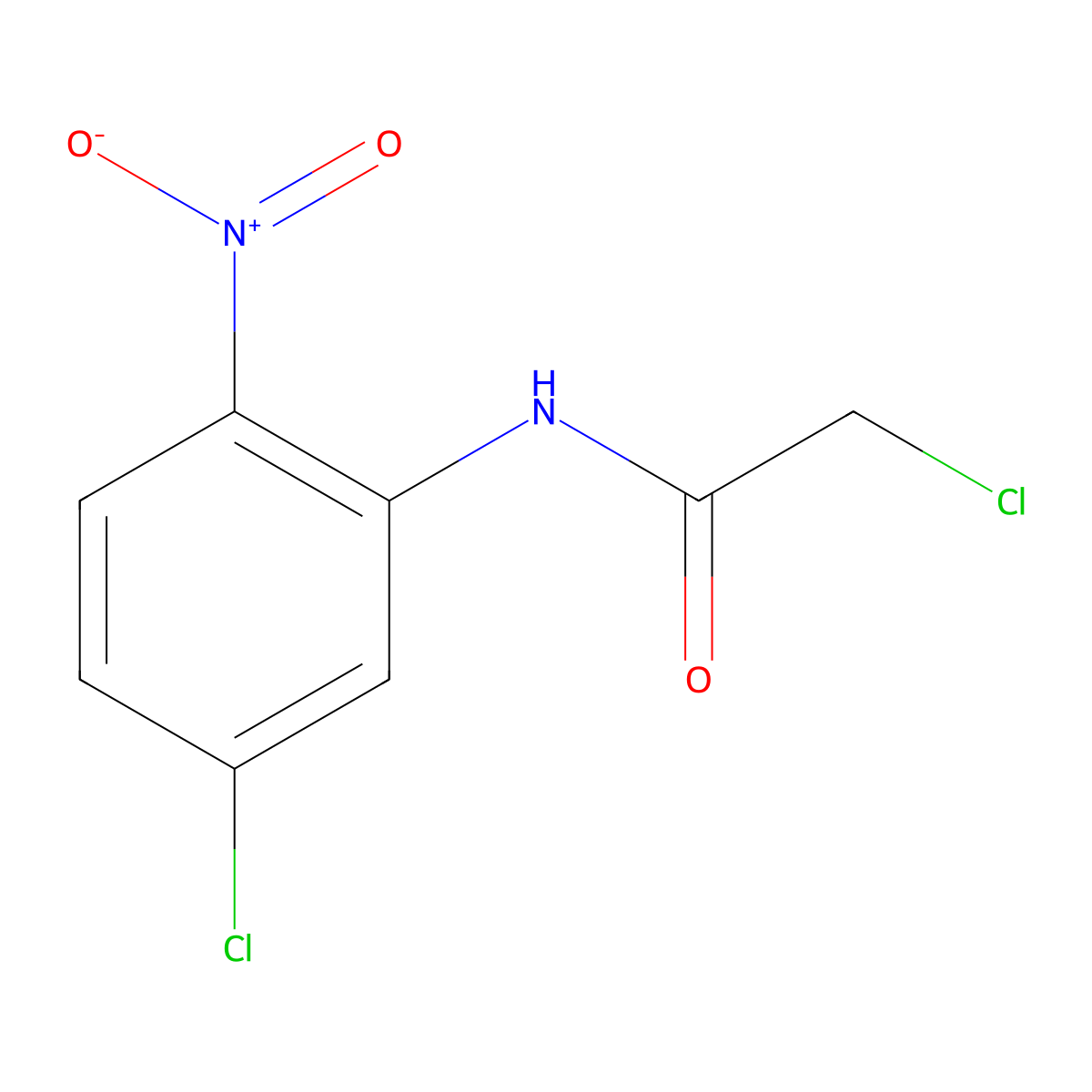 2-chloro-N-(5-chloro-2-nitrophenyl)acetamide molecular structure, CAS 380432-19-9