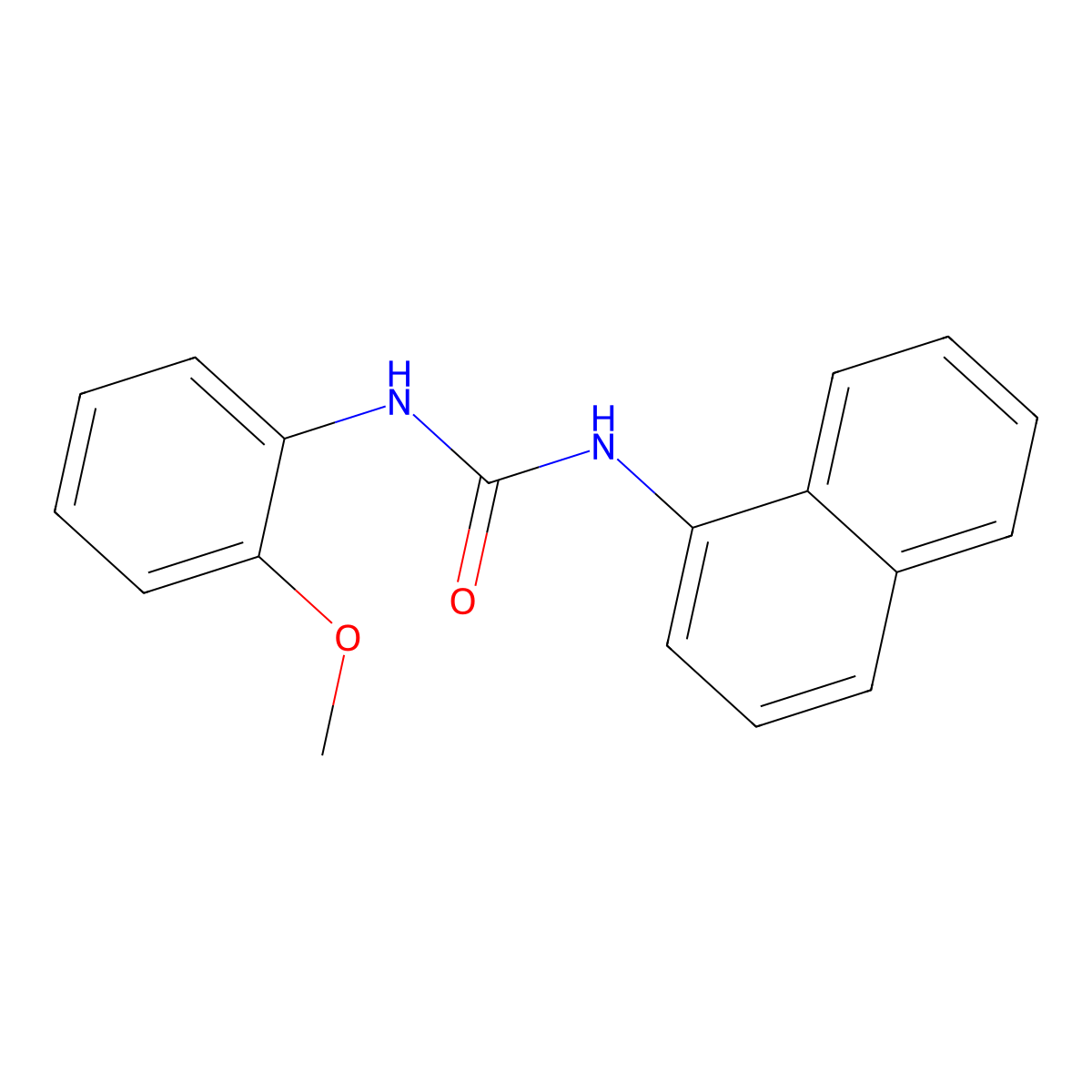 1-(2-Methoxyphenyl)-3-naphthalen-1-ylurea molecular structure, CAS 380433-85-2