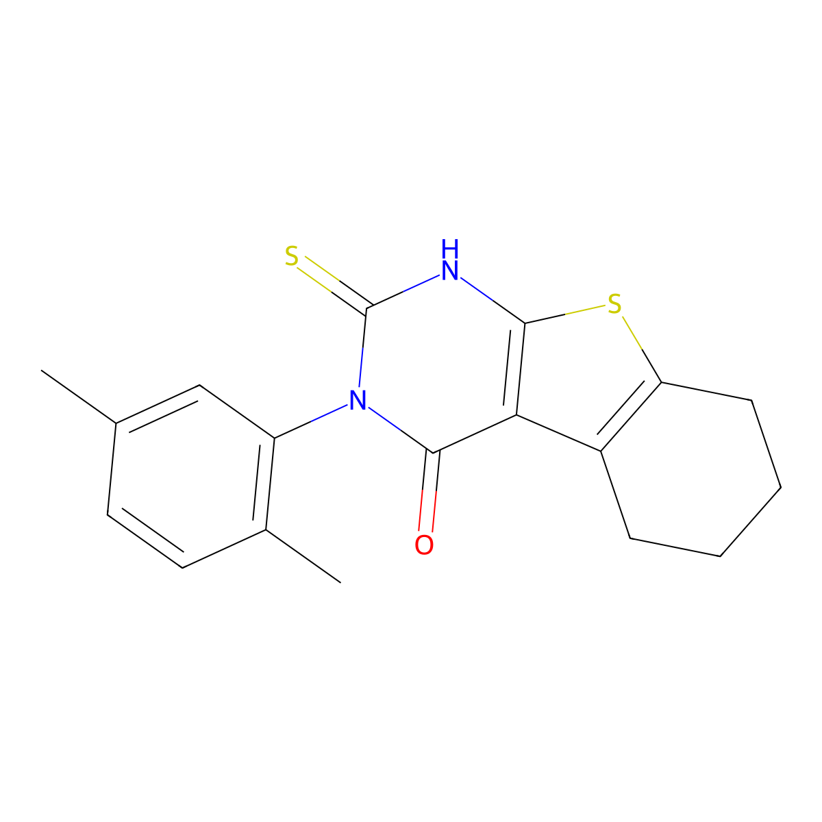 4-(2,5-Dimethylphenyl)-5-sulfanyl-8-thia-4,6-diazatricyclo[7.4.0.0,2,7]trideca-1(9),2(7),5-trien-3-one molecular structure, CAS 380436-86-2