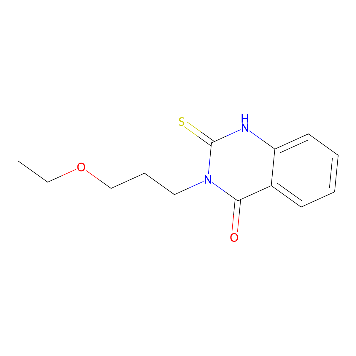 3-(3-Ethoxypropyl)-2-sulfanyl-3,4-dihydroquinazolin-4-one molecular structure, CAS 380436-96-4
