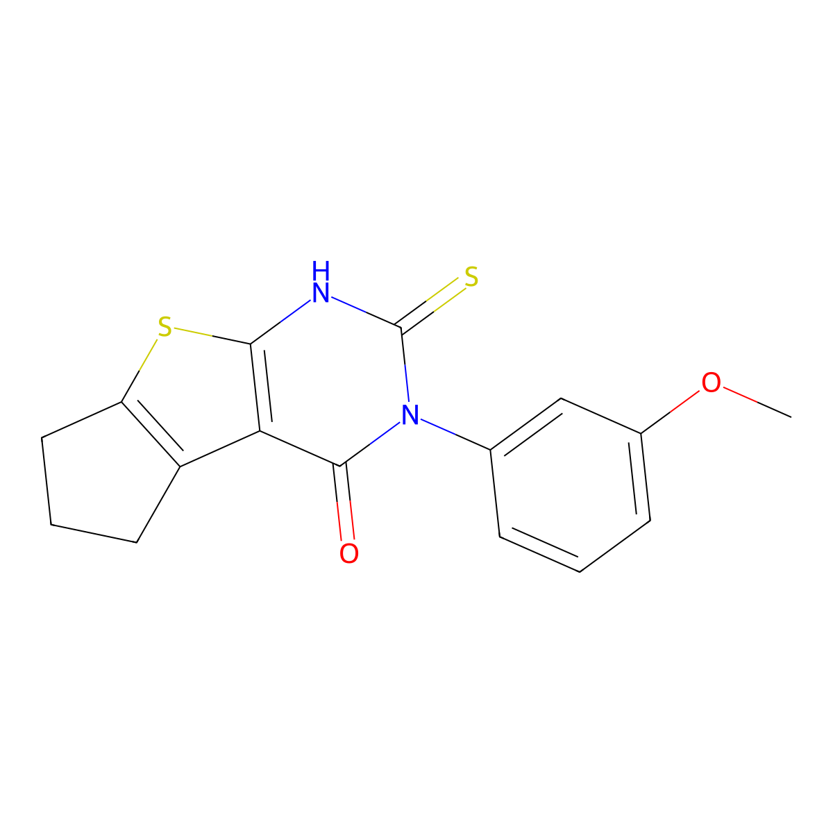 11-(3-Methoxyphenyl)-10-sulfanyl-7-thia-9,11-diazatricyclo[6.4.0.0,2,6]dodeca-1(8),2(6),9-trien-12-one molecular structure, CAS 380436-97-5