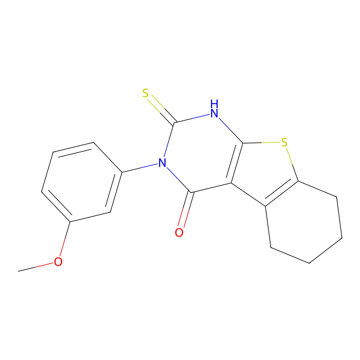 4-(3-Methoxyphenyl)-5-sulfanyl-8-thia-4,6-diazatricyclo[7.4.0.0,2,7]trideca-1(9),2(7),5-trien-3-one molecular structure, CAS 380437-04-7
