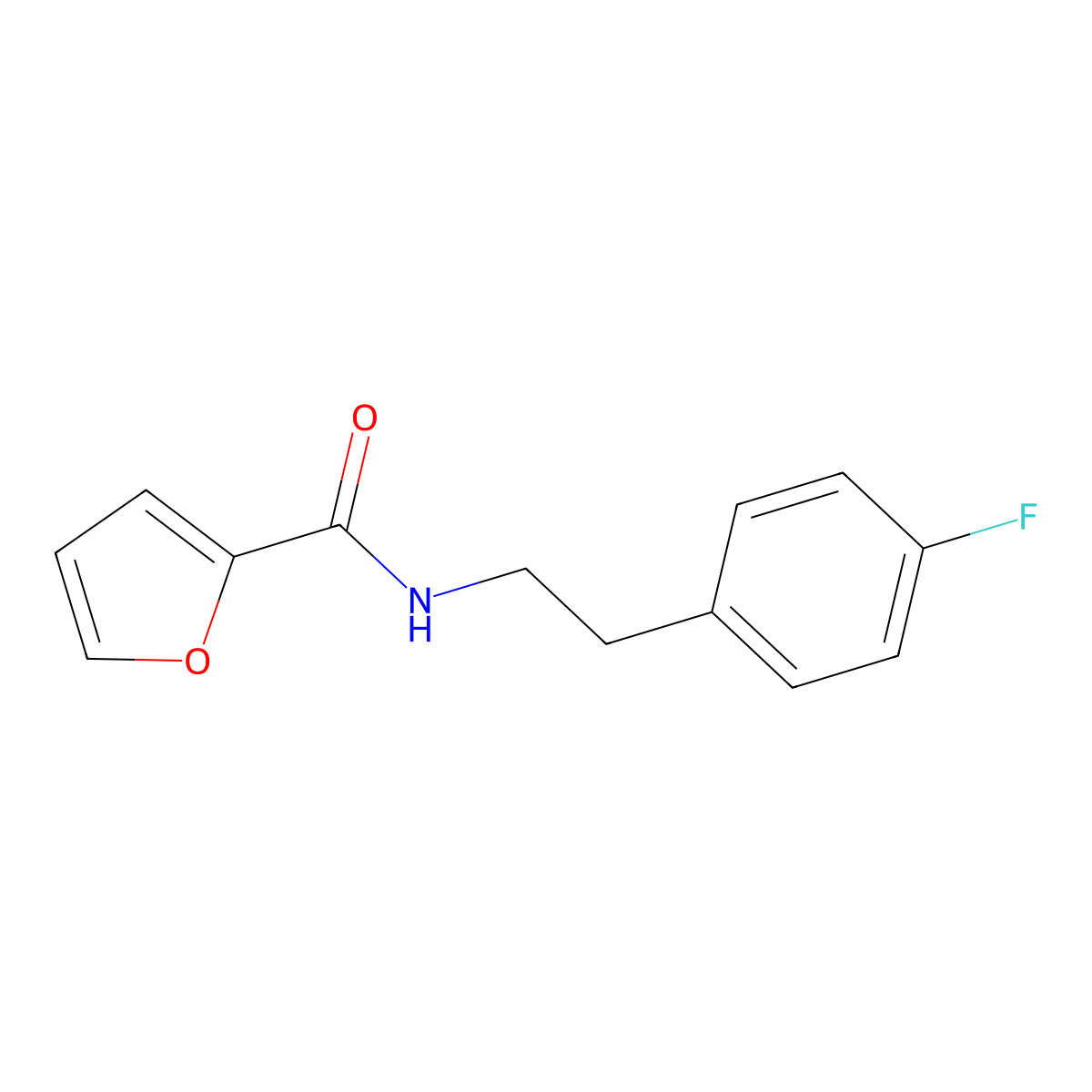 N-[2-(4-fluorophenyl)ethyl]furan-2-carboxamide molecular structure, CAS 380469-52-3