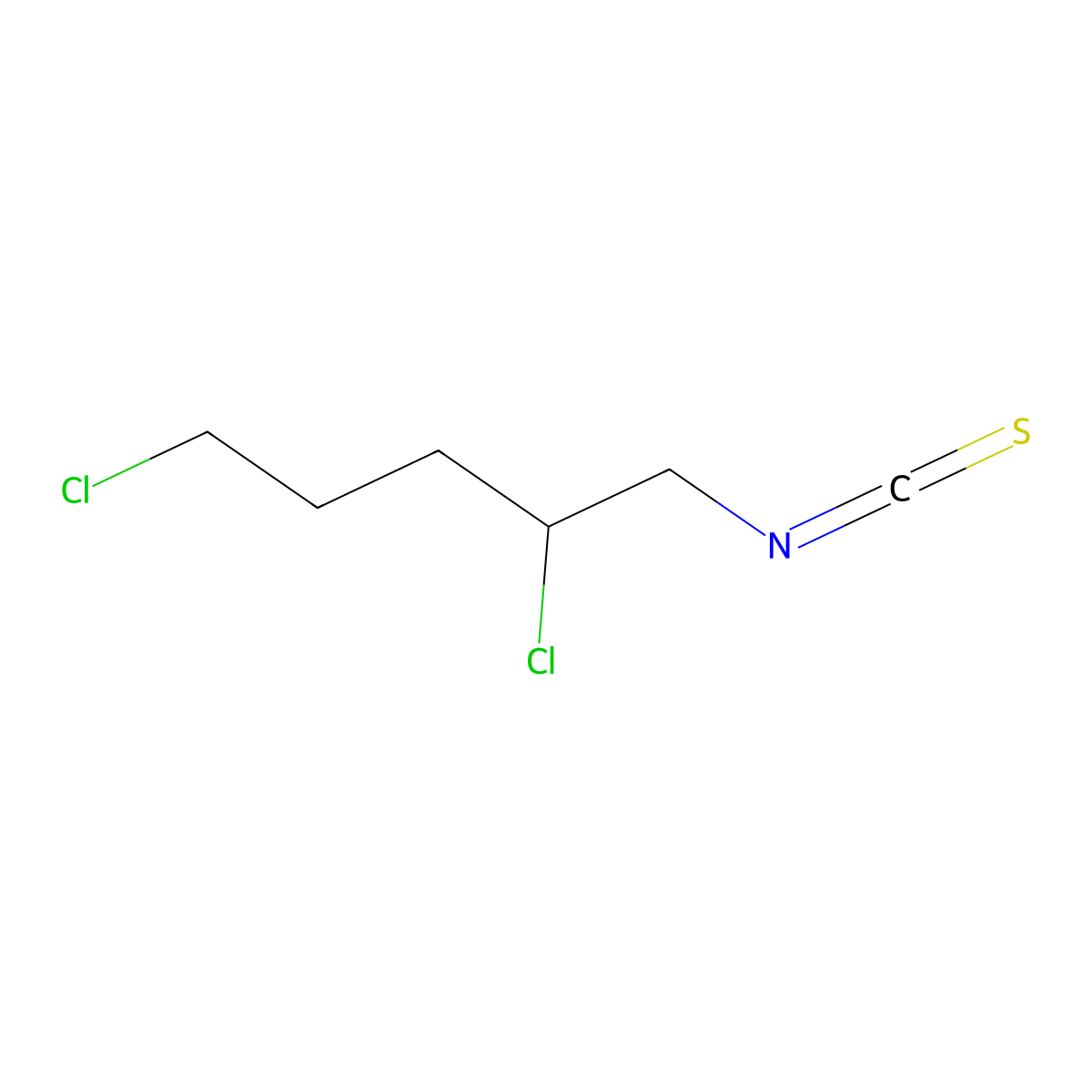 2,5-Dichloropentyl isothiocyanate molecular structure, CAS 380482-28-0