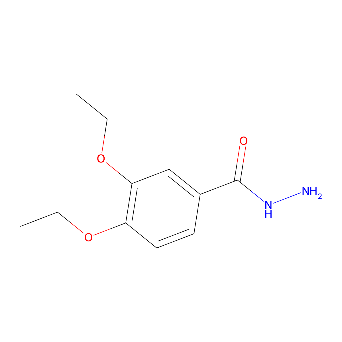 3,4-Diethoxybenzohydrazide molecular structure, CAS 380482-31-5
