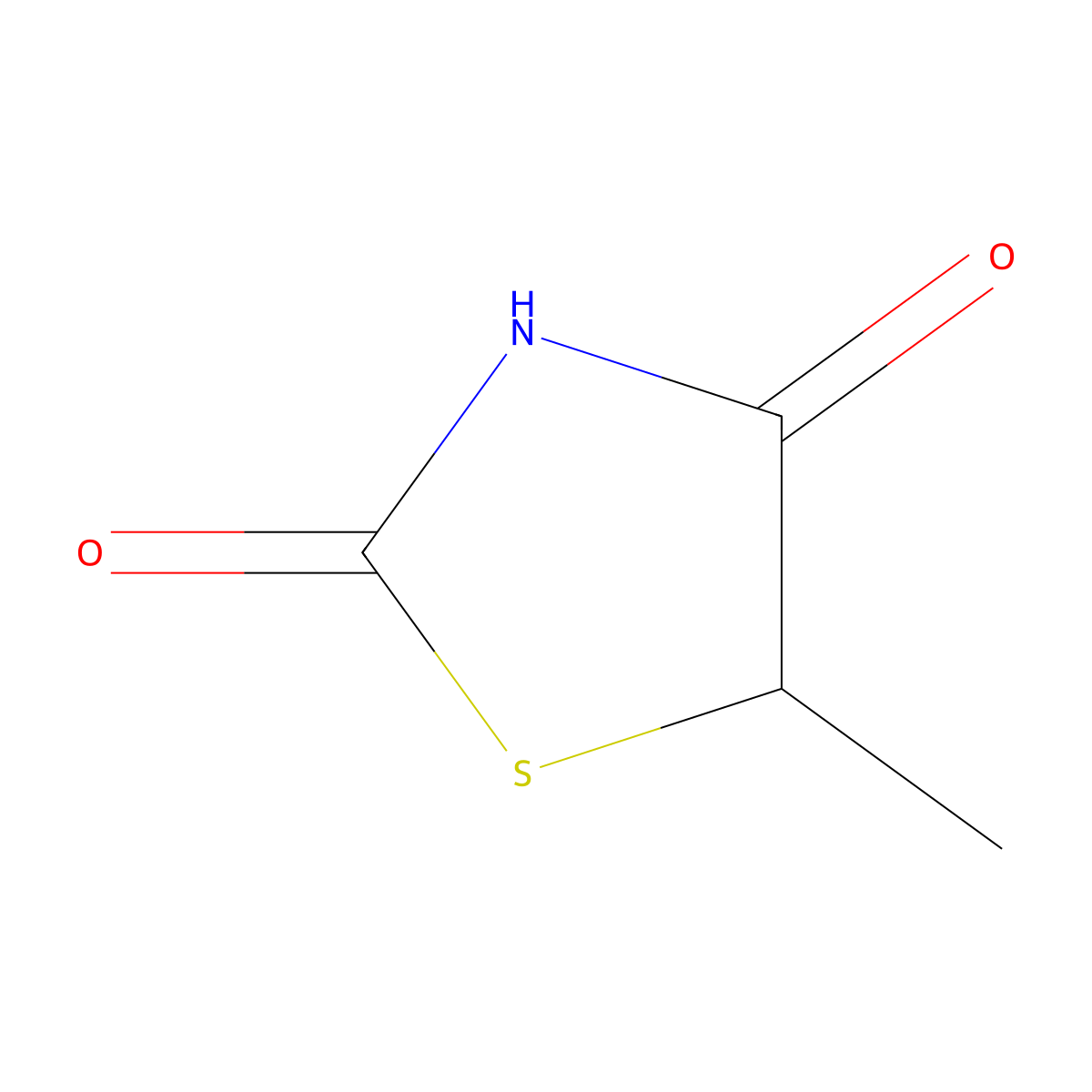 5-Methylthiazolidine-2,4-dione molecular structure, CAS 3805-23-0