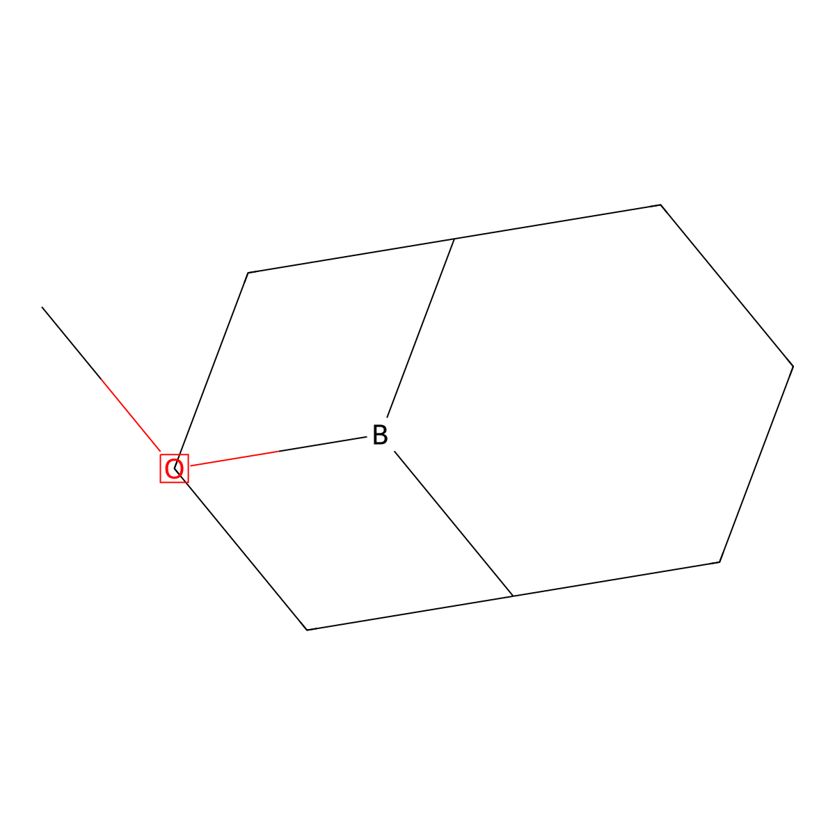 9-Methoxy-9-borabicyclo(3.3.1)nonane molecular structure, CAS 38050-71-4