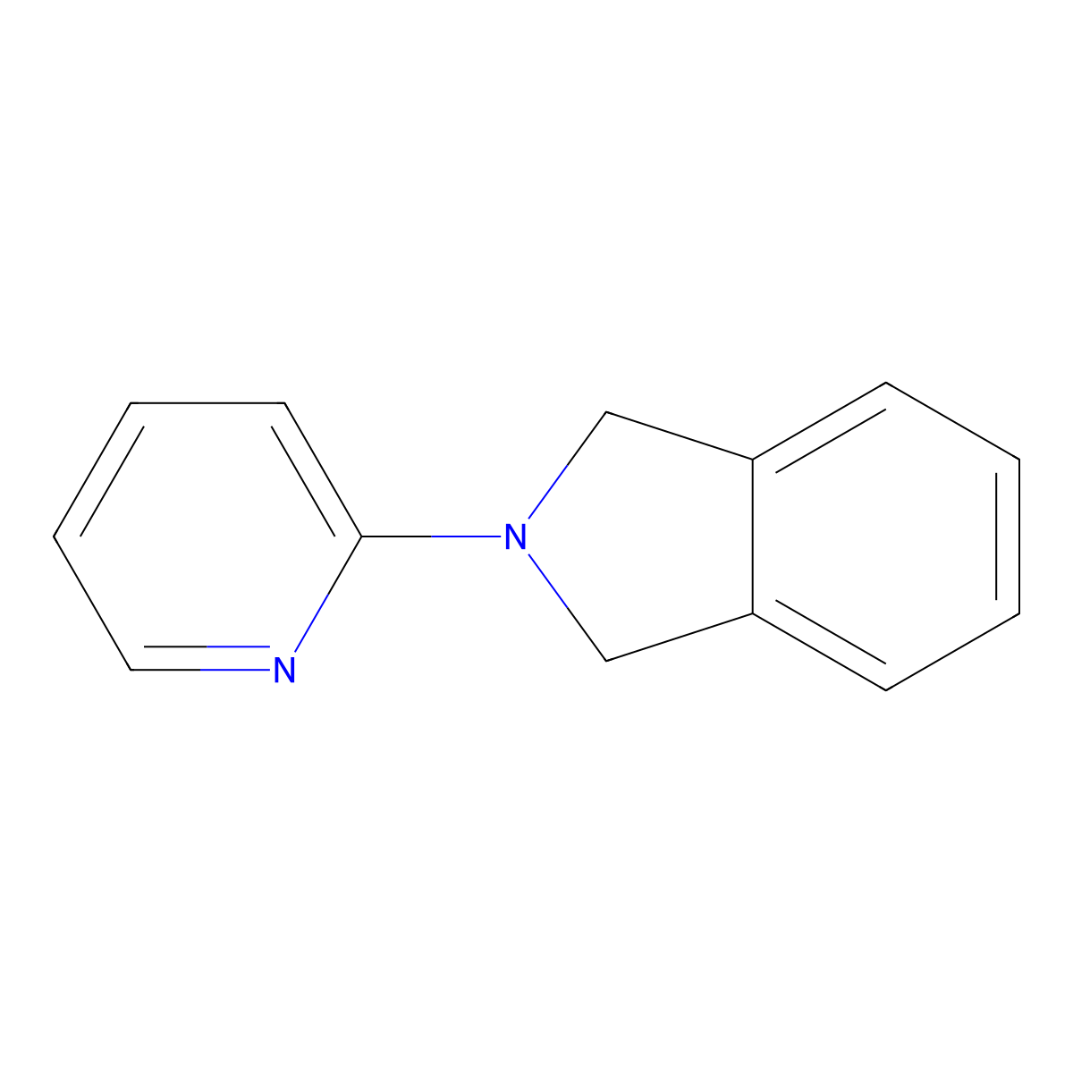 2-(pyridin-2-yl)-2,3-dihydro-1H-isoindole molecular structure, CAS 380500-14-1