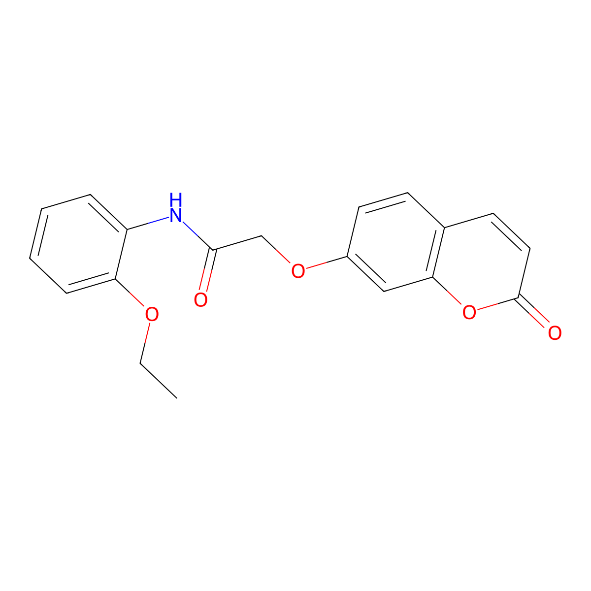 N-(2-ethoxyphenyl)-2-(2-oxochromen-7-yl)oxyacetamide molecular structure, CAS 380539-08-2