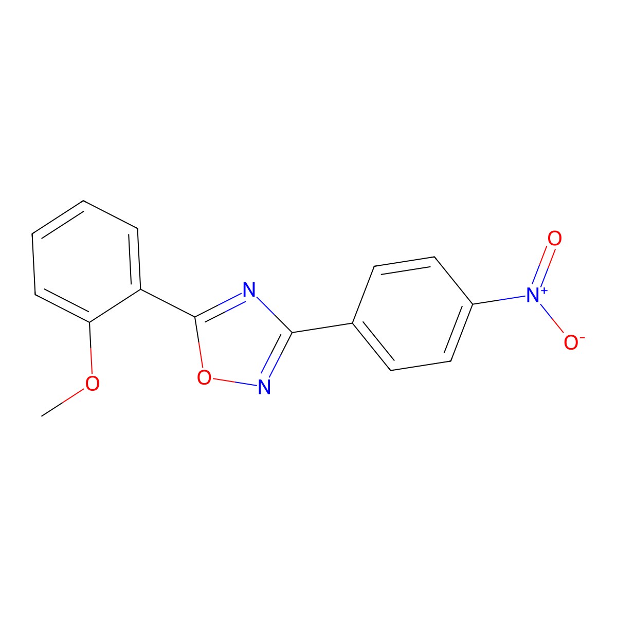 5-(2-Methoxyphenyl)-3-(4-nitrophenyl)-1,2,4-oxadiazole molecular structure, CAS 380547-94-4