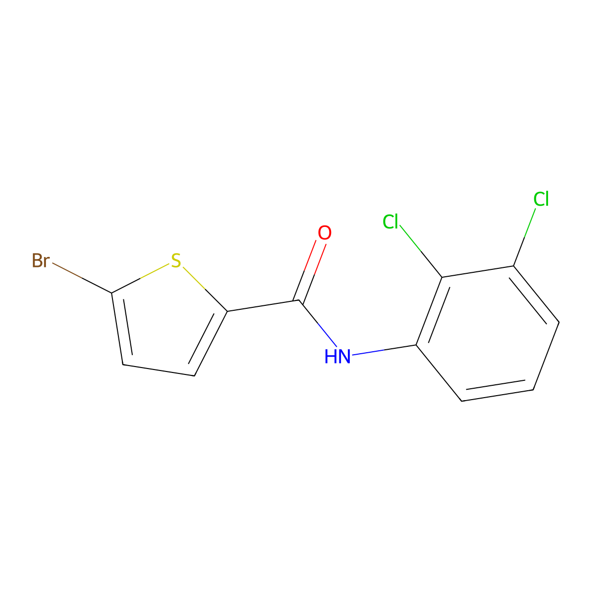5-bromo-N-(2,3-dichlorophenyl)thiophene-2-carboxamide molecular structure, CAS 380548-91-4