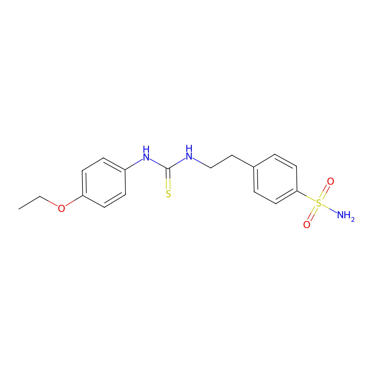 1-(4-Ethoxyphenyl)-3-[2-(4-sulfamoylphenyl)ethyl]thiourea molecular structure, CAS 380553-10-6