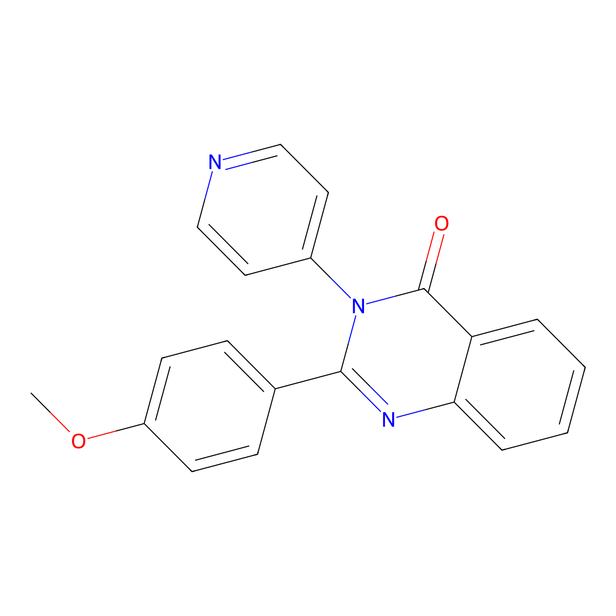 2-(4-Methoxyphenyl)-3-pyridin-4-ylquinazolin-4-one molecular structure, CAS 380563-38-2