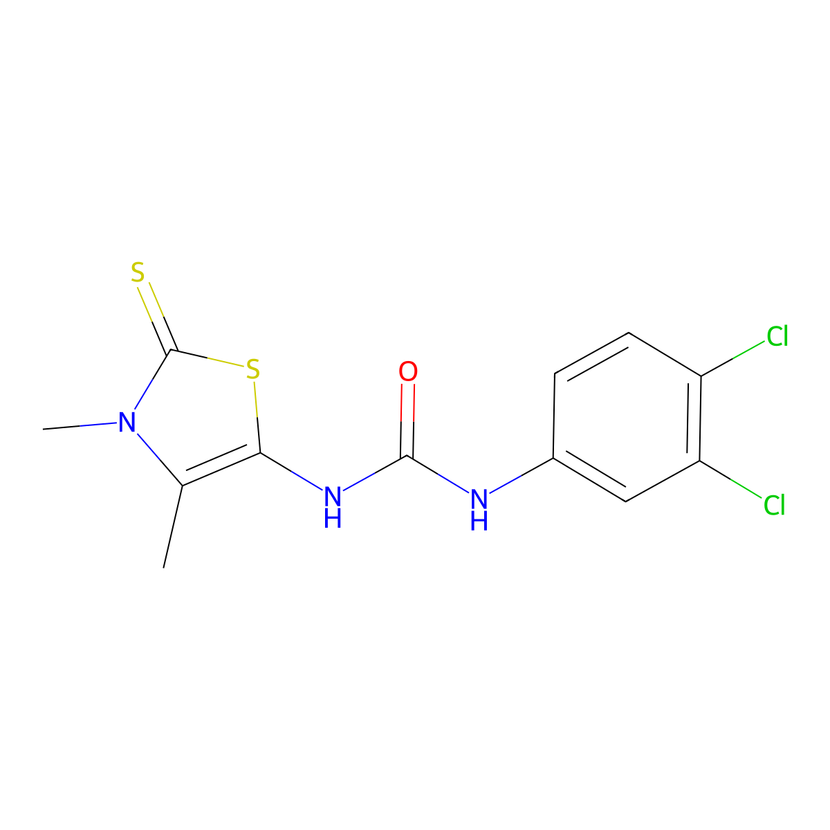 1-(3,4-Dichlorophenyl)-3-(3,4-dimethyl-2-sulfanylidene-1,3-thiazol-5-yl)urea molecular structure, CAS 380563-57-5