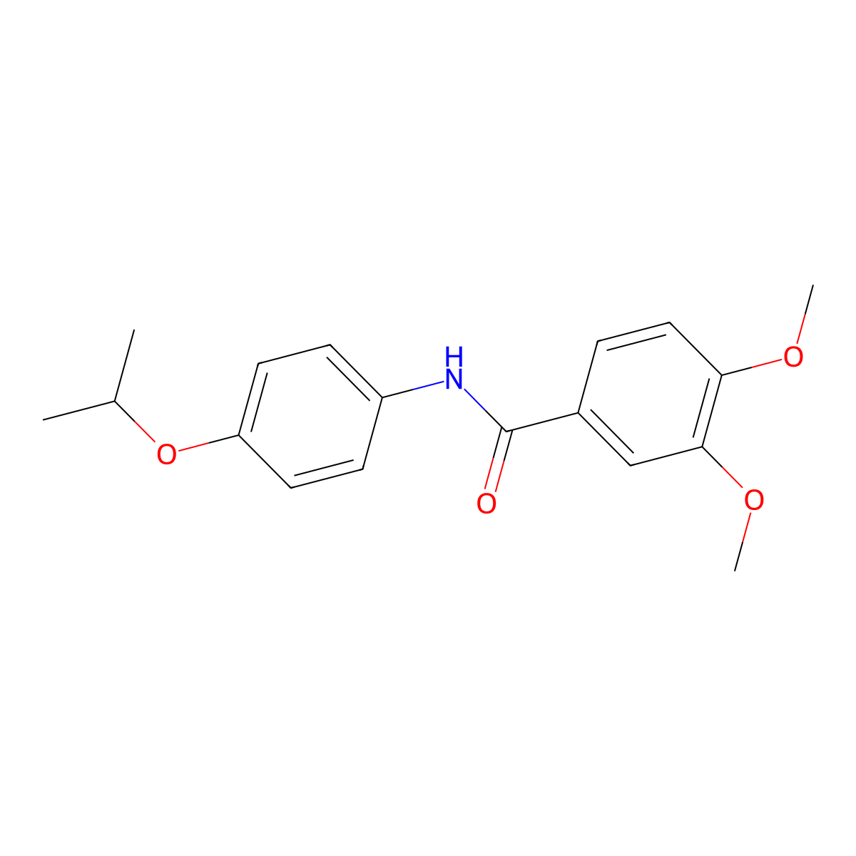 N-(4-isopropoxyphenyl)-3,4-dimethoxybenzamide molecular structure, CAS 380567-12-4