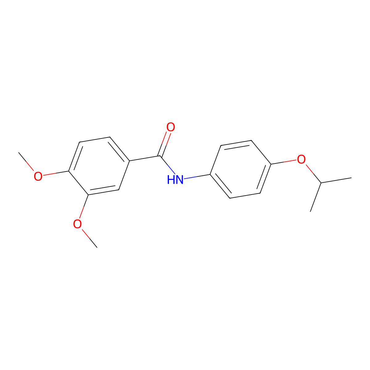 N-(4-isopropoxyphenyl)-3,4-dimethoxybenzamide molecular structure, CAS 380567-12-4