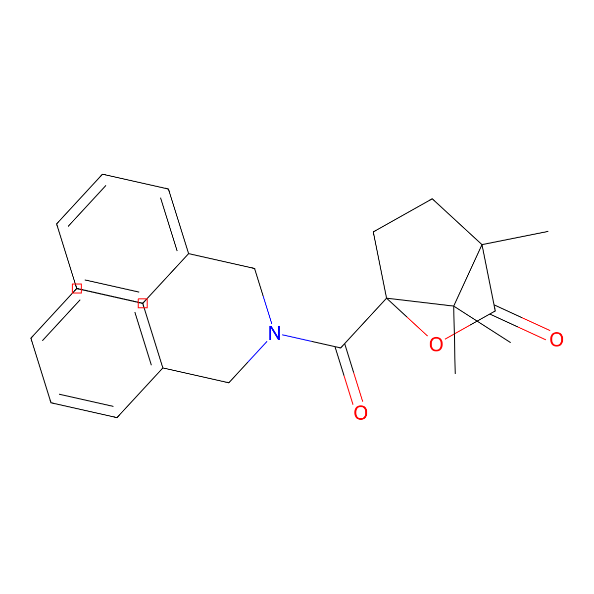 N,N-dibenzyl-4,7,7-trimethyl-3-oxo-2-oxabicyclo[2.2.1]heptane-1-carboxamide molecular structure, CAS 380578-21-2