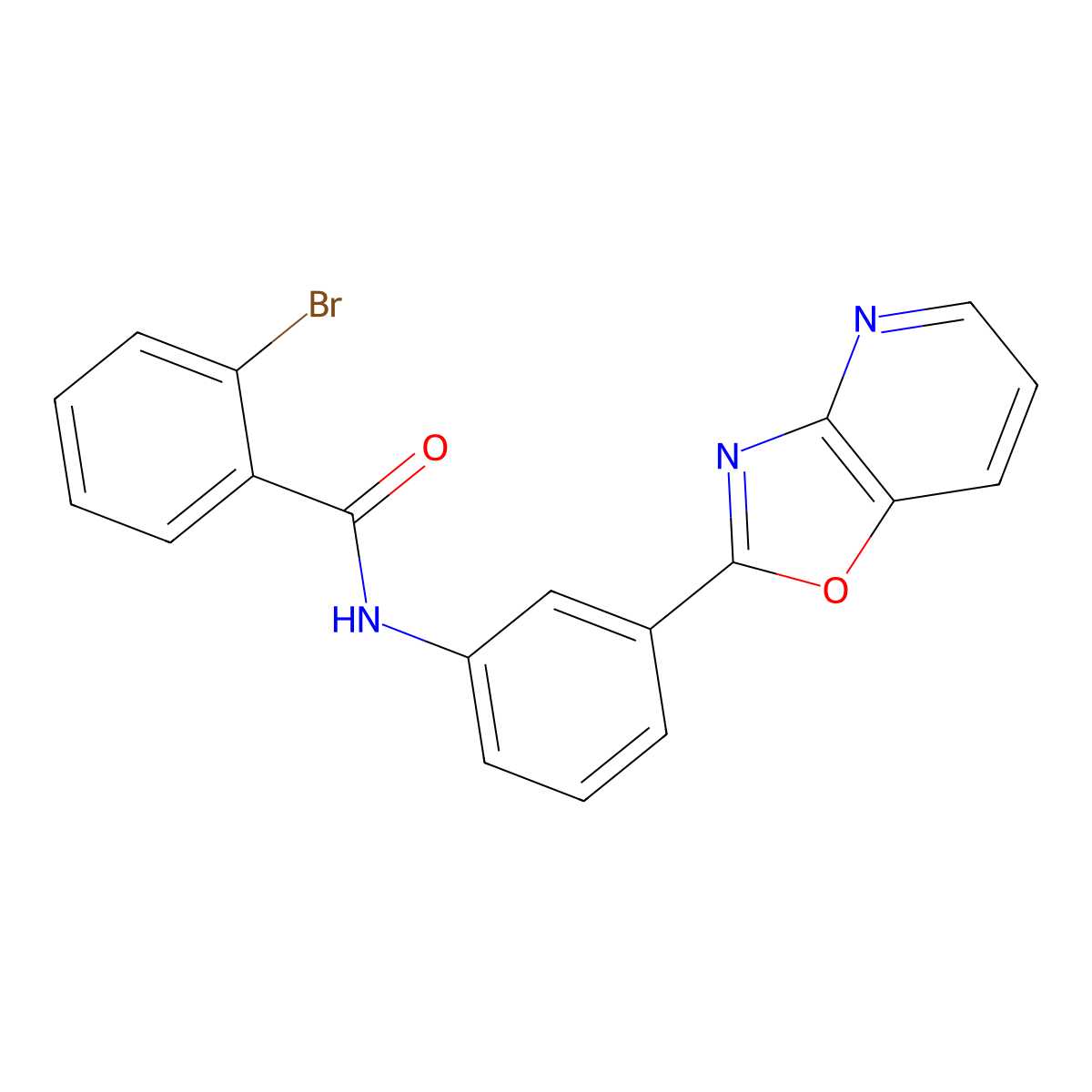 2-bromo-N-[3-([1,3]oxazolo[4,5-b]pyridin-2-yl)phenyl]benzamide molecular structure, CAS 380578-26-7
