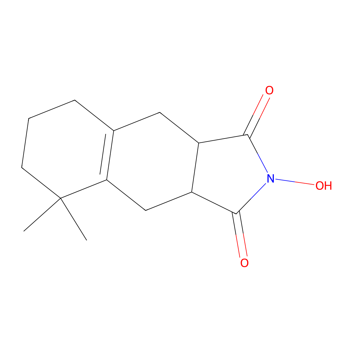 2-hydroxy-5,5-dimethyl-4,6,7,8,9,9a-hexahydro-3aH-benzo[f]isoindole-1,3-dione molecular structure, CAS 380579-35-1