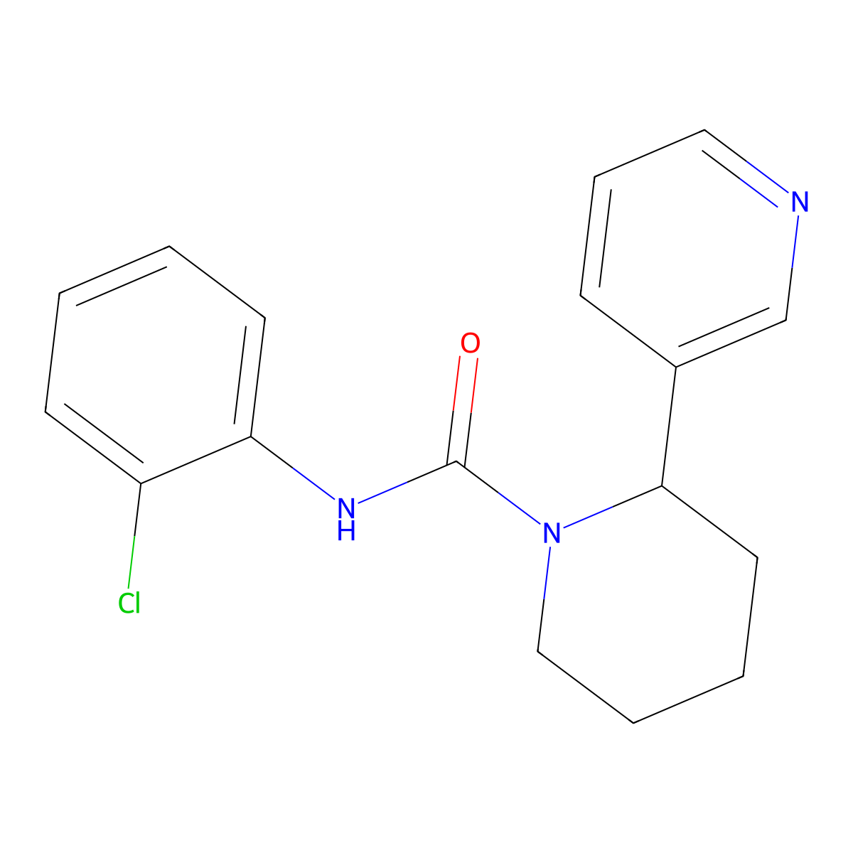 N-(2-chlorophenyl)-2-pyridin-3-ylpiperidine-1-carboxamide molecular structure, CAS 380586-41-4