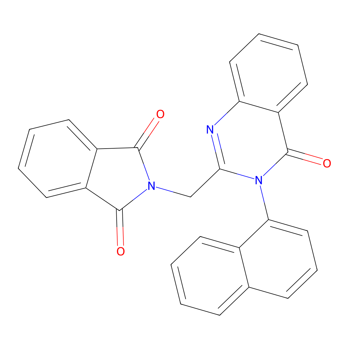 2-[(3-Naphthalen-1-yl-4-oxoquinazolin-2-yl)methyl]isoindole-1,3-dione molecular structure, CAS 380587-41-7