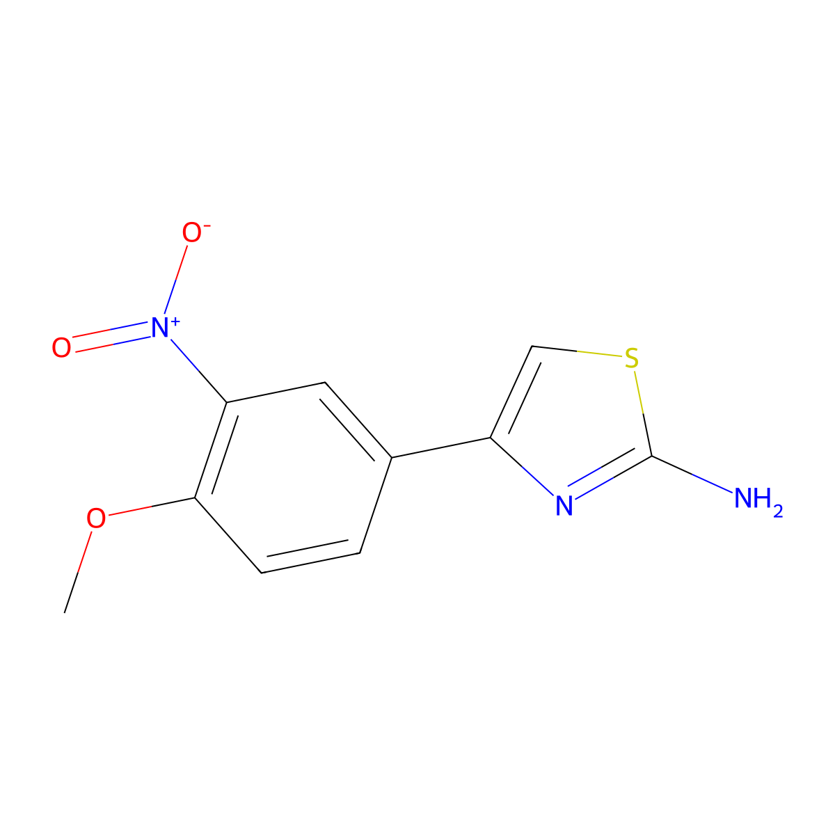 4-(4-Methoxy-3-nitrophenyl)-1,3-thiazol-2-amine molecular structure, CAS 380590-97-6