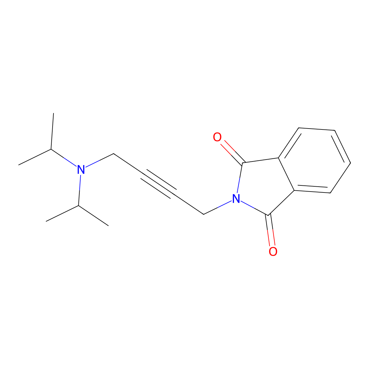 2-(4-(Diisopropylamino)but-2-yn-1-yl)isoindoline-1,3-dione molecular structure, CAS 38060-12-7